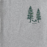 Life Is Good Mens Jake Trees Long Sleeve Crusher Tee - Heather Gray