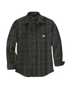 Carhartt Men's Loose Fit Heavyweight Flannel Long-sleeve Plaid Shirt hadow / REG / S