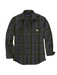 Carhartt Men's Loose Fit Heavyweight Flannel Long-sleeve Plaid Shirt hadow / REG / S