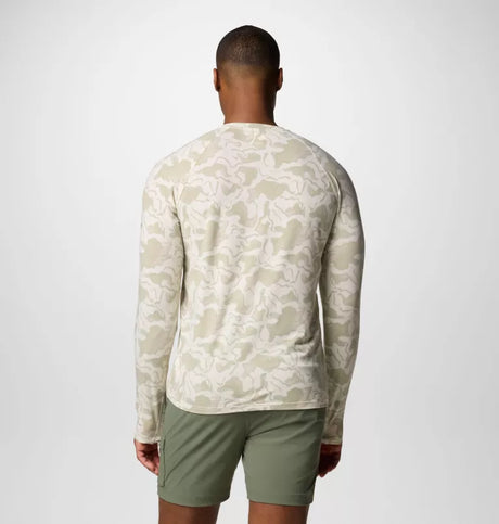 Columbia Mens PFG Uncharted Long Sleeve Shirt - Stone Swamplands