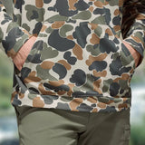 Columbia Mens PFG Wild Cast Camp Hoodie - Fossil Deltahunter Camo