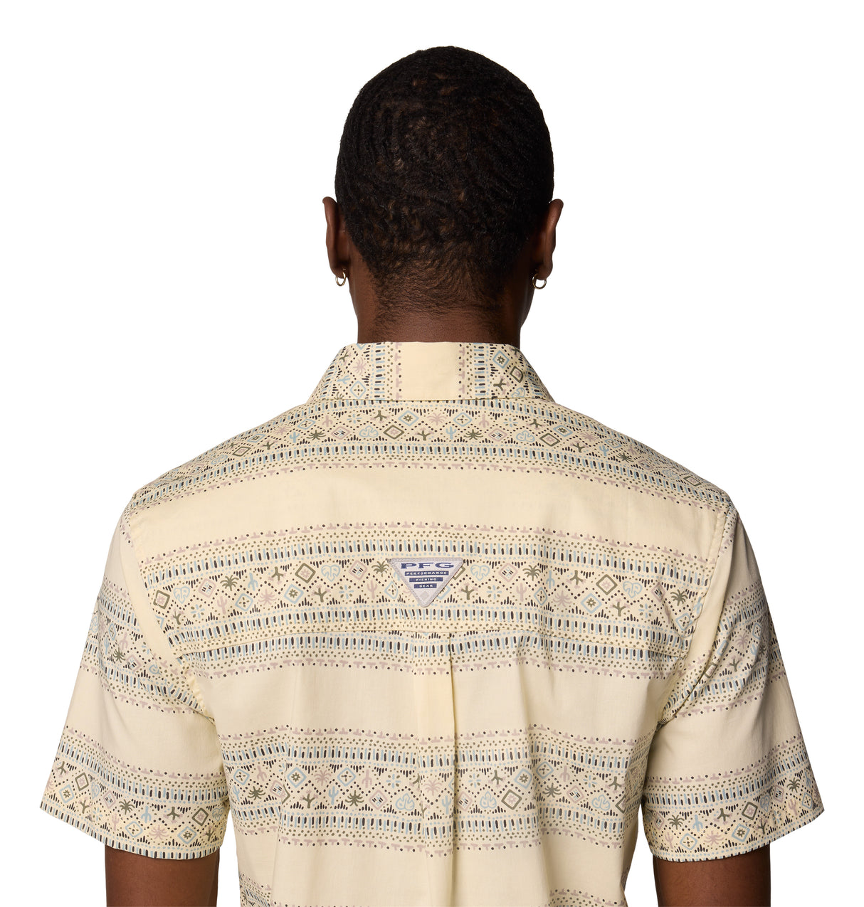 Columbia Mens PFG Wild Cast Camp Shirt - Lemon Wash Traveler