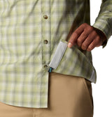 Columbia Mens PFG Wild Cast Performance Yarn Dye Long Sleeve Shirt - Pear Multi Mod Ombre