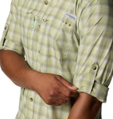 Columbia Mens PFG Wild Cast Performance Yarn Dye Long Sleeve Shirt - Pear Multi Mod Ombre