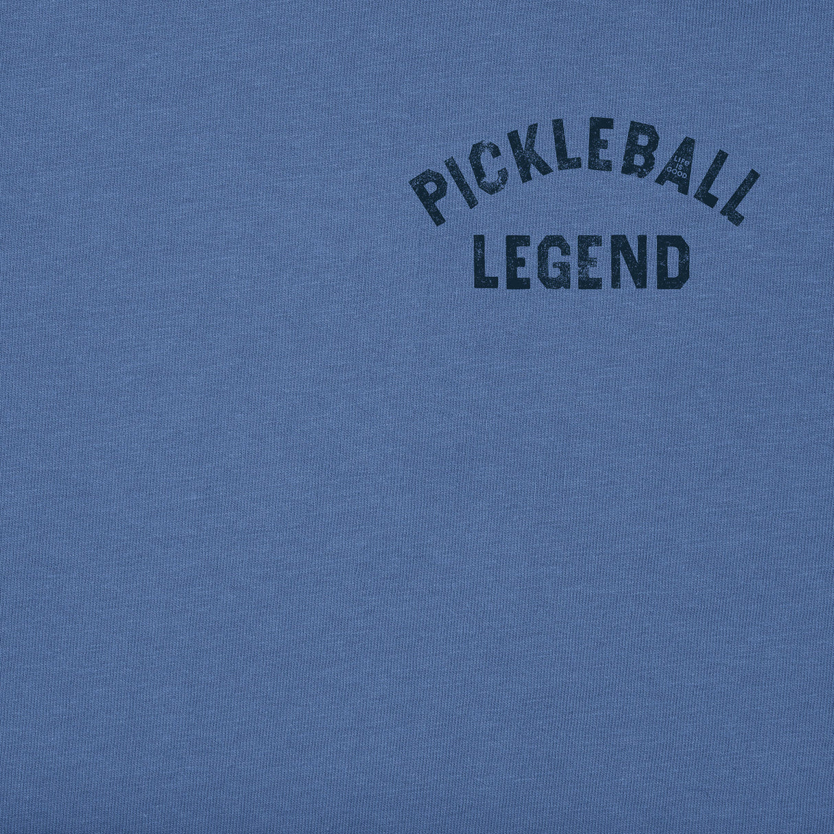 Life Is Good Mens Pickleball Legend Short Sleeve Crusher-LITE Tee - Vintage Blue