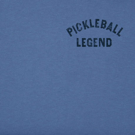 Life Is Good Mens Pickleball Legend Short Sleeve Crusher-LITE Tee - Vintage Blue