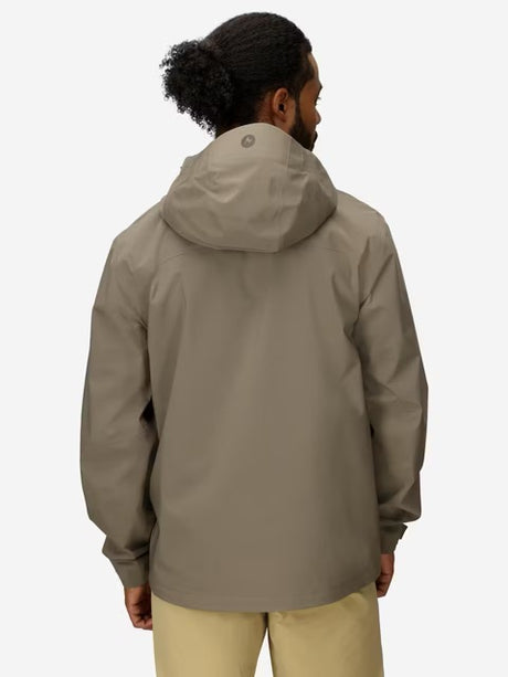 Marmot Mens PreCip Eco Pro Rain Jacket - Claystone Brown
