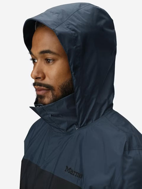 Marmot Mens PreCip Eco Rain Jacket - Black / Thunderhead