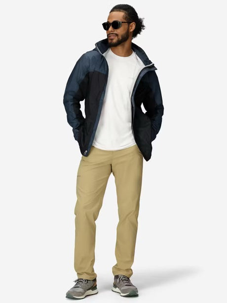 Marmot Mens PreCip Eco Rain Jacket - Black / Thunderhead