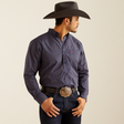 Ariat Men's Pro Series Stewart Classic Fit Shirt - Navy Blue