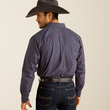 Ariat Men's Pro Series Stewart Classic Fit Shirt - Navy Blue