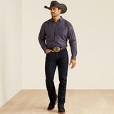 Ariat Men's Pro Series Stewart Classic Fit Shirt - Navy Blue