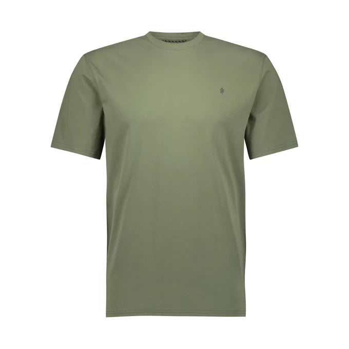 Royal Robbins Mens RR Graphic Tee - Fiddlehead Green World Print