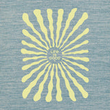 Life Is Good Mens Radiating Sun Long Sleeve Sun Crusher Tee - Smoky Blue