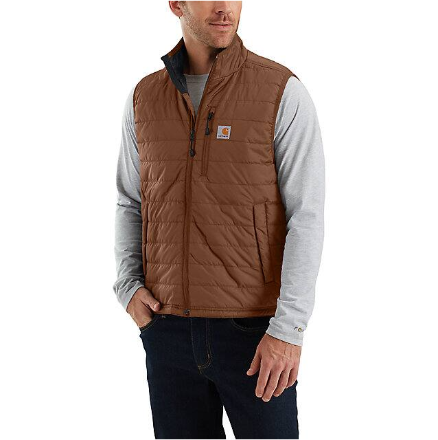 Carhartt Men's Rain Defender Insulated Vest - Relaxed Fit - Mocha