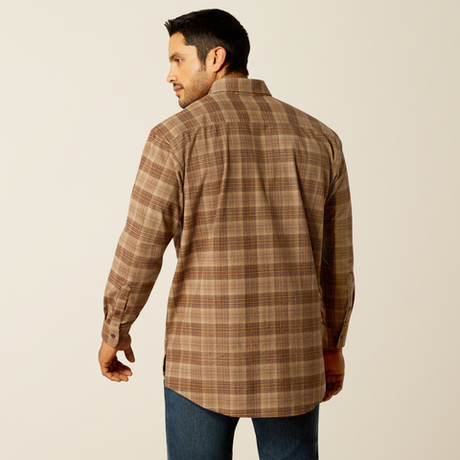 Ariat Men's Rebar Flannel DuraStretch Work Shirt - Chocolate Chip