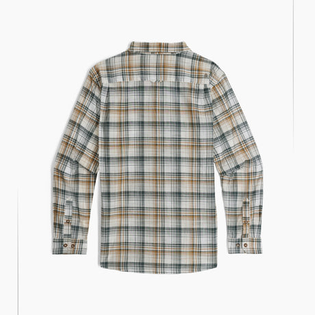 Royal Robbins Mens Redwood Plaid Long Sleeve - Bistre Pismo Plaid