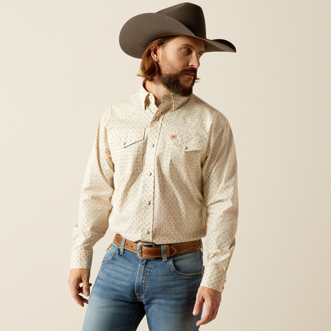 Ariat Men's Salem Classic Fit Shirt - Off White