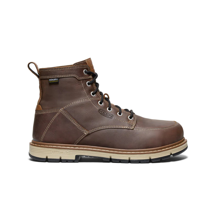 Keen Utility Men's San Jose 6in Waterproof 90deg Heel Boot (Aluminum ...