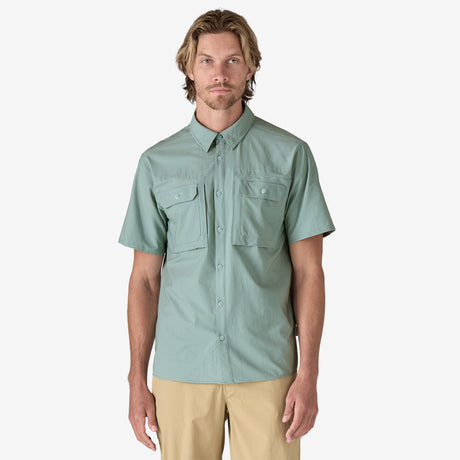 Patagonia M's Short Sleeve Self-Guided Sun Shirt - Thermal Blue
