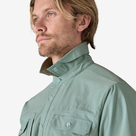 Patagonia M's Short Sleeve Self-Guided Sun Shirt - Thermal Blue