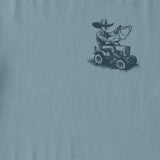 Life Is Good Mens Showbiz Lawn Ranger Short Sleeve Crusher Tee - Smoky Blue