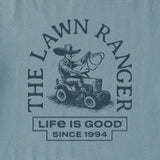 Life Is Good Mens Showbiz Lawn Ranger Short Sleeve Crusher Tee - Smoky Blue