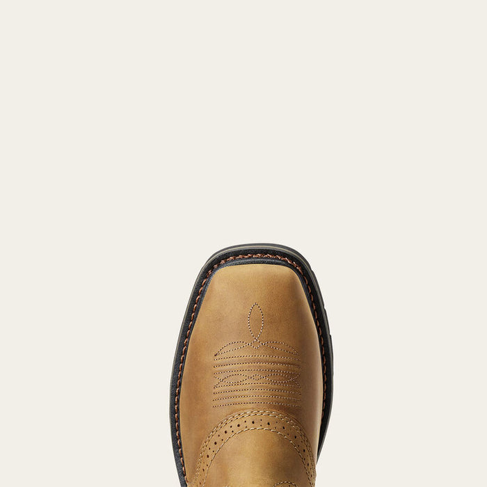 Ariat Men's Sierra Wide Square Toe Steel Toe Work Boot - Aged Bark