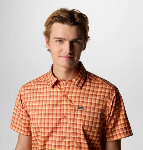 Columbia Mens Silver Ridge Utility Lite Novelty Short Sleeve Shirt - Tuscan Pulaski