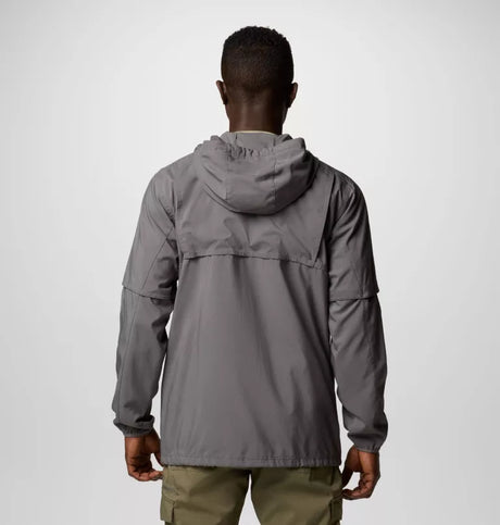 Columbia Mens Skien Valley Hooded Long Sleeve Shirt - City Grey
