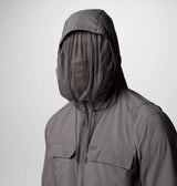 Columbia Mens Skien Valley Hooded Long Sleeve Shirt - City Grey