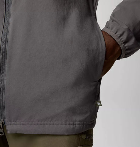 Columbia Mens Skien Valley Hooded Long Sleeve Shirt - City Grey