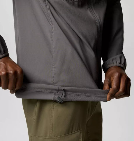 Columbia Mens Skien Valley Hooded Long Sleeve Shirt - City Grey