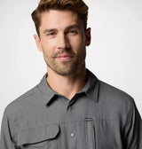 Columbia Mens Skien Valley Long Sleeve Shirt - City Grey