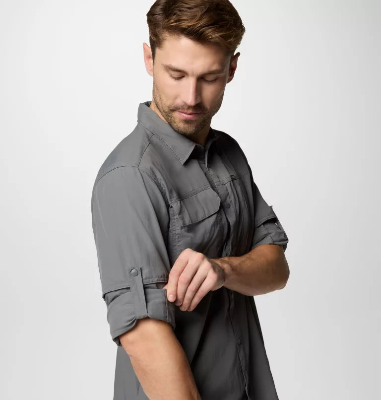 Columbia Mens Skien Valley Long Sleeve Shirt - City Grey