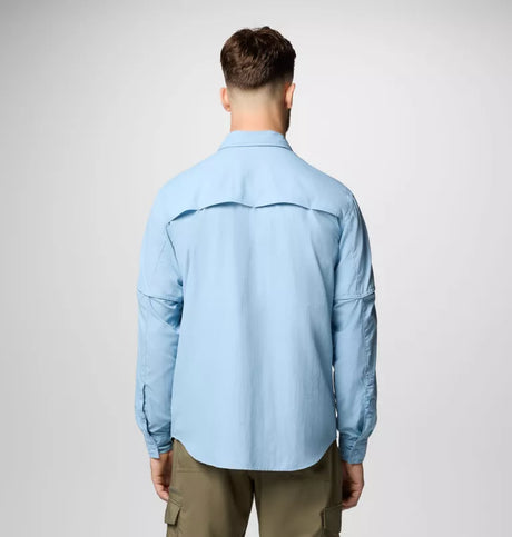 Columbia Mens Skien Valley Long Sleeve Shirt - Ripple Blue