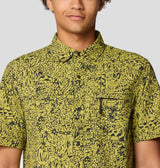 Mountain Hardwear Mens Stryder Short Sleeve Shirt - Moon Moss Forager Print