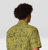 Mountain Hardwear Mens Stryder Short Sleeve Shirt - Moon Moss Forager Print