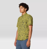 Mountain Hardwear Mens Stryder Short Sleeve Shirt - Moon Moss Forager Print