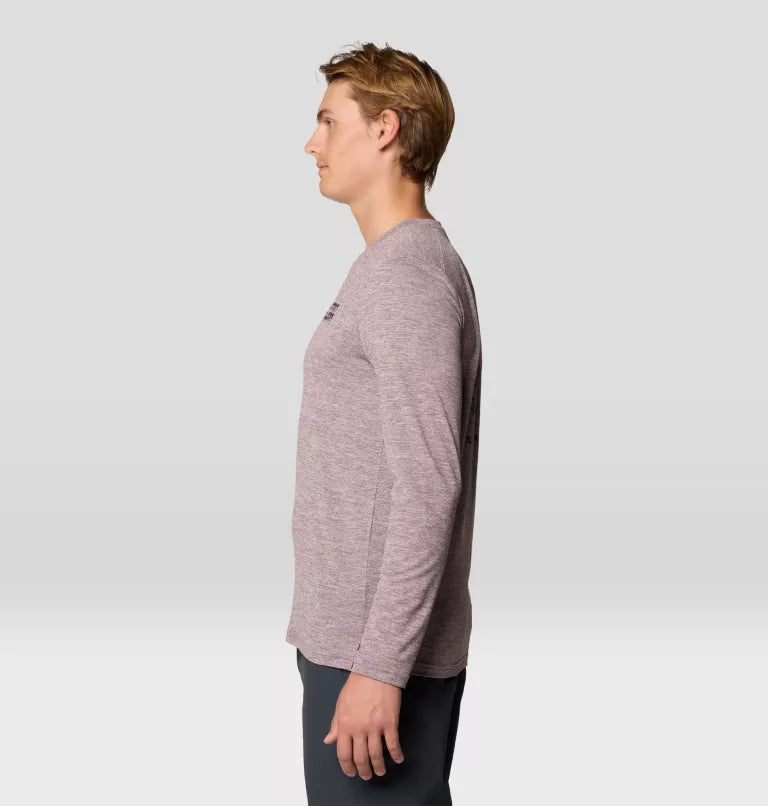 Mountain Hardwear Mens Sunblocker Long Sleeve - Warm Ash Heather