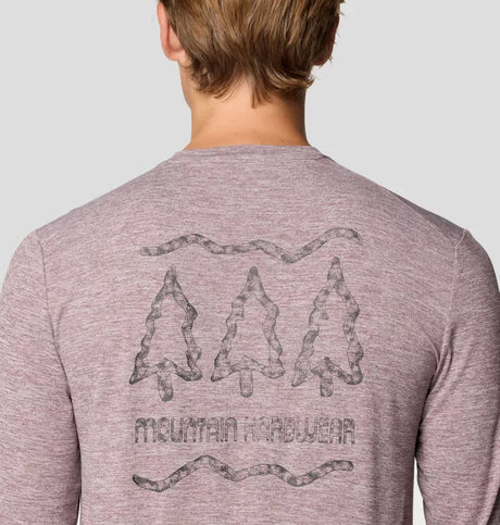 Mountain Hardwear Mens Sunblocker Long Sleeve - Warm Ash Heather