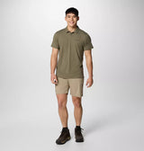 Columbia Mens Tech Trail Utility Polo - Stone Green