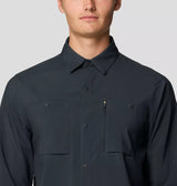 Mountain Hardwear Mens Trail Sender Long Sleeve - Dark Storm
