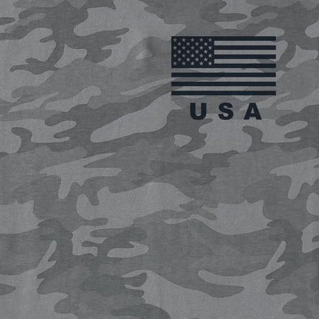 Life Is Good Mens USA Flag Short Sleeve Allover Printed Short Sleeve Crusher Tee - Gray Camo