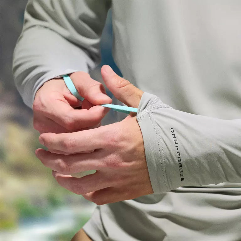 Columbia Mens Wild Cast Sun Hoodie - Crushed Blue