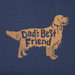 Life Is Good Men's Dad's Best Friend Golden Retriever Short Sleeve Tee