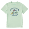 Life Is Good Men's Flippin'Awesome Short-Sleeve Crusher Tee - Sage Green Sage Green