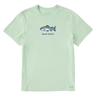 Life Is Good Men's Good Catch Short-Sleeve Crusher-LITE Tee - Sage Green Sage Green