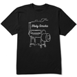 Life Is Good Men's Holy Smoke Smoker Short-Sleeve Crusher-LITE Tee - Jet Black Jet Black