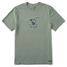 Life Is Good Men's Jake Cast Fish Crusher Tee Moss green